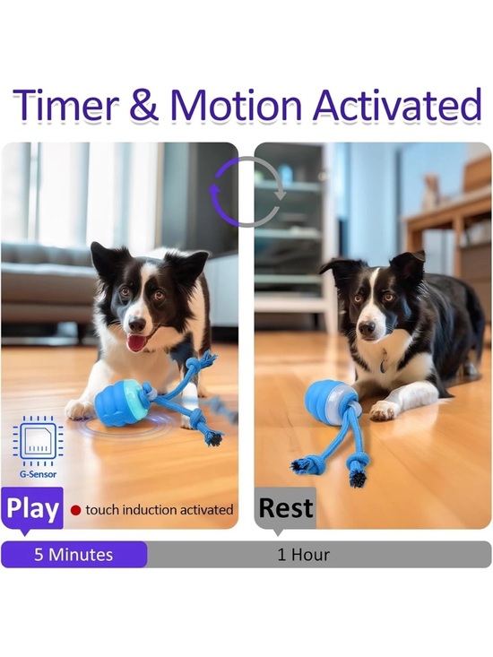 Smart Dog Toy Other - Interactive Smart Dog Toy Motion Activated Squeaky Bark Daily Training Timer